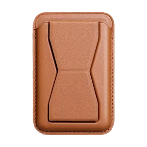 Купить Шкіряний чохол-гаманець із підставкою iLoungeMax Folding Stand MagSafe Brown для iPhone 14 | 13 | 12