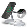 Беспроводное зарядное устройство iLoungeMax Magnetic Charger 5 in 1 White для iPhone | AirPods | Apple Watch B09B5CT28P - Фото 1