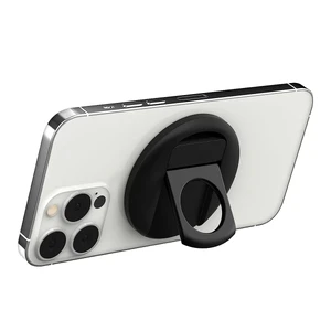 Держатель подставка MagSafe для iPhone на MacBook, превращает iPhone в веб-камеру, с кольцом (попсокетом) на палец | iLoungeMax Camera Mount Black - Фото 4