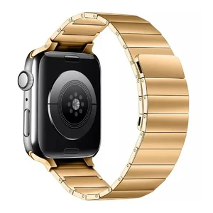 Ремінець iLoungeMax Metal Loop Magnetic Strap Gold для Apple Watch Ultra 49mm | 45mm | 44mm | 42mm  - Фото 1