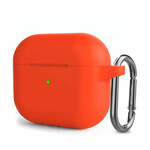 Силіконовий чохол з карабіном iLoungeMax Orange для AirPods 3