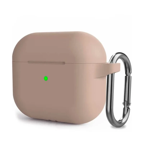 Силіконовий чохол з карабіном iLoungeMax Pink Sand для AirPods 3 у Вінниці