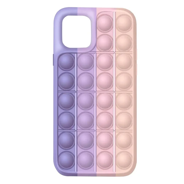 Чохол антистрес Поп-Іт iLoungeMax Pop It Purple Rainbow для iPhone 12 | 12 Pro