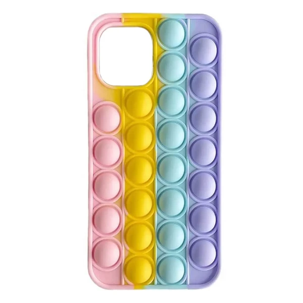 Чохол антистрес Поп-Іт iLoungeMax Pop It Yellow Blue Rainbow для iPhone 11 у Рівному