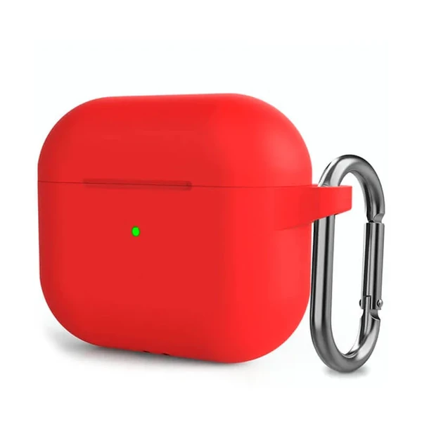 Силіконовий чохол з карабіном iLoungeMax Red для AirPods 3 у Вінниці