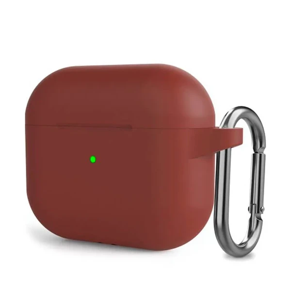 Силіконовий чохол з карабіном iLoungeMax Scarlet для AirPods 3 у Вінниці