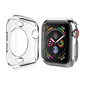 Тонкий прозрачный TPU чехол iLoungeMax SilicolDots для Apple Watch SE 2 | SE | 6 | 5 | 4 40mm  - Фото 1