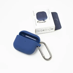Силиконовый чехол с карабином iLoungeMax Lake Blue для AirPods 3 - Фото 3