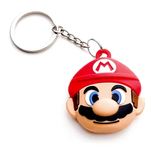 Силиконовый брелок с кольцом iLoungeMax Funny Cartoon Case Mario для AirTag  - Фото 1