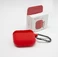 Силиконовый чехол с карабином iLoungeMax Red для AirPods 3 - Фото 2
