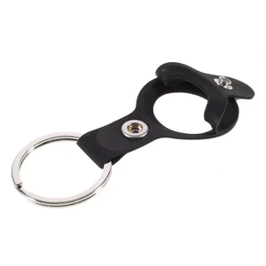 Силиконовый брелок с кольцом iLoungeMax Silicone Keychain Case Black для AirTag - Фото 3