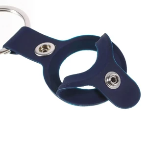 Силиконовый брелок с кольцом iLoungeMax Silicone Keychain Case Blue для AirTag - Фото 3