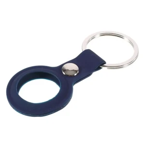 Силиконовый брелок с кольцом iLoungeMax Silicone Keychain Case Blue для AirTag - Фото 2