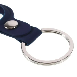 Силиконовый брелок с кольцом iLoungeMax Silicone Keychain Case Blue для AirTag - Фото 4