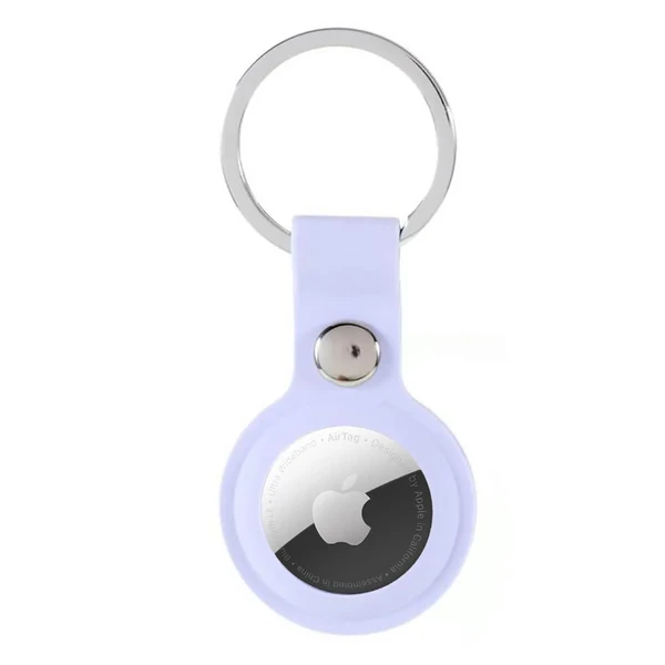 Силіконовий брелок з кільцем iLoungeMax Silicone Keychain Case Lilac для AirTag у Вінниці