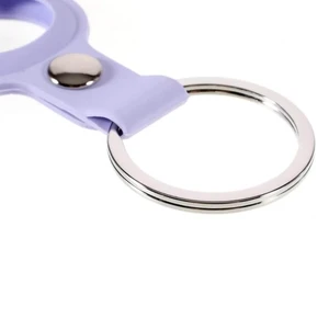 Силіконовий брелок з кільцем iLoungeMax Silicone Keychain Case Lilac для AirTag - Фото 4