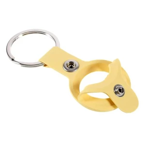 Силиконовый брелок с кольцом iLoungeMax Silicone Keychain Case Yellow для AirTag - Фото 3