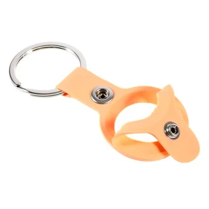 Силіконовий брелок з кільцем iLoungeMax Silicone Keychain Case Peach для AirTag - Фото 3