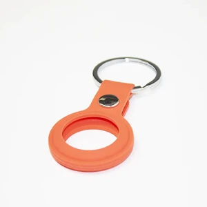 Силиконовый брелок с кольцом iLoungeMax Silicone Keychain Case Red для AirTag - Фото 4