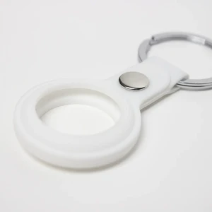 Силиконовый брелок с кольцом iLoungeMax Silicone Keychain Case White для AirTag - Фото 7