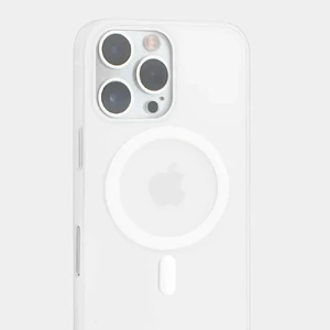 Ультра-тонкий чохол iLoungeMax Soft Touch MagSafe Frosted Clear для iPhone 16 Pro - Фото 4