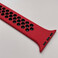 Силиконовый монобраслет iLoungeMax Solo Loop Nike Red | Black для Apple Watch 44mm | 42mm Size L