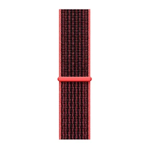Ремінець iLoungeMax Sport Loop Crimson Black для Apple Watch 45mm 44mm | 42mm Series  OEM - Фото 2