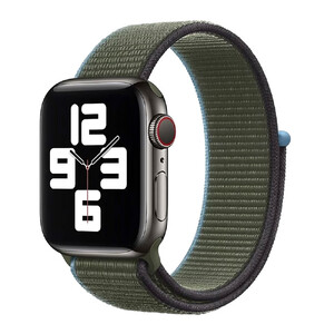 Купить Ремешок iLoungeMax Sport Loop Inverness Green для Apple Watch 45mm | 44mm | 42mm Series SE | 7 | 6 | 5 | 4 | 3 | 2 | 1 OEM