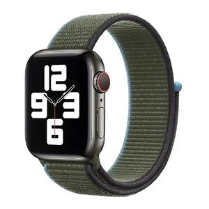 Ремінець iLoungeMax Sport Loop Inverness Green для Apple Watch Ultra 49mm | 45mm | 44mm | 42mm Series  OEM  - Фото 1