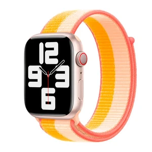 Ремінець iLoungeMax Sport Loop Maize | White для Apple Watch 41mm | 40mm | 38mm Series  OEM  - Фото 1