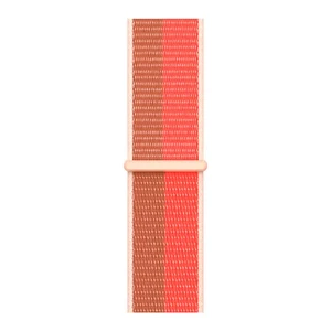 Ремешок iLoungeMax Sport Loop Pink Pomelo | Tan для Apple Watch 41mm | 40mm | 38mm Series  OEM - Фото 3