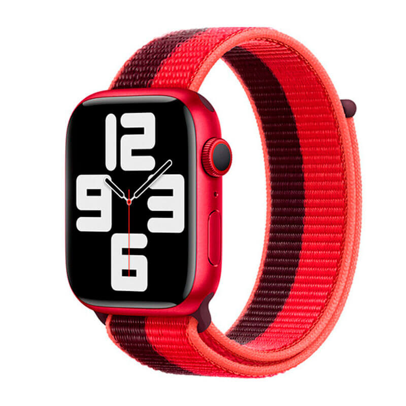 Ремешок iLoungeMax Sport Loop (PRODUCT)RED для Apple Watch 41mm | 40mm | 38mm Series SE | 7 | 6 | 5 | 4 | 3 | 2 | 1 OEM