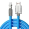 Поворотний зарядний кабель iLoungeMax Super Fast Charger Cable USB to Lightning 120W Blue 1m  - Фото 1
