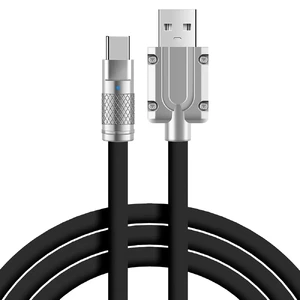 Зарядний кабель iLoungeMax Super Fast Charger Cable USB to Type-C 120W Black 1m  - Фото 1