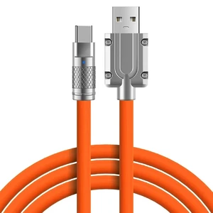 Зарядний кабель iLoungeMax Super Fast Charger Cable USB to Type-C 120W Orange 2m  - Фото 1
