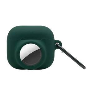 Силиконовый чехол с карабином iLoungeMax 2-in-1 Green для AirPods 3 | AirTag