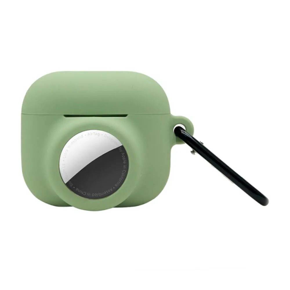 Силіконовий чохол із карабіном iLoungeMax 2-in-1 Light Green для AirPods 3 | AirTag у Вінниці