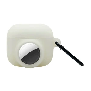 Светящийся силиконовый чехол с карабином iLoungeMax 2-in-1 Luminous для AirPods 3 | AirTag  - Фото 1