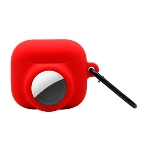 Силиконовый чехол с карабином iLoungeMax 2-in-1 Red для AirPods 3 | AirTag
