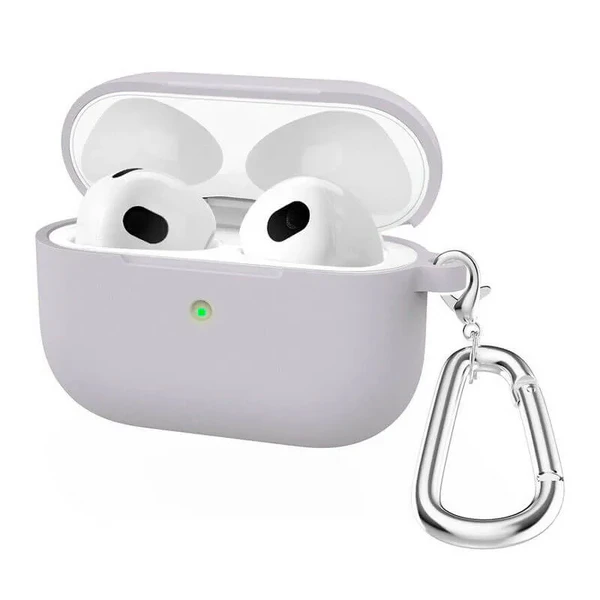 Силіконовий чохол з карабіном iLoungeMax TPU Case Lavender для AirPods 3 у Вінниці