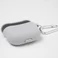 Силиконовый чехол с карабином iLoungeMax TPU Case Light Gray для AirPods 3 - Фото 4
