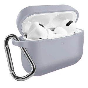 Чехол с карабином iLoungeMax TPU Case Lavender Grey для AirPods Pro  - Фото 1