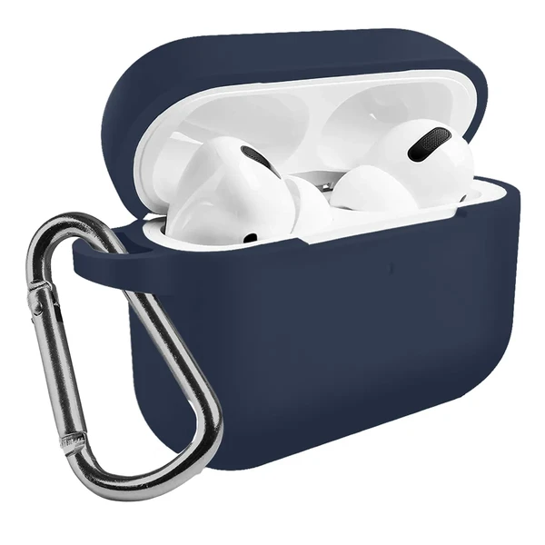 Чохол із карабіном iLoungeMax TPU Case Navy Blue для AirPods Pro у Рівному