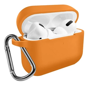 Чехол с карабином iLoungeMax TPU Case Orange для AirPods Pro  - Фото 1