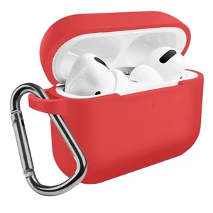 Чехол с карабином iLoungeMax TPU Case Rose Red для AirPods Pro  - Фото 1