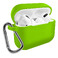 Чехол с карабином iLoungeMax TPU Case Shiny Green для AirPods Pro  - Фото 1