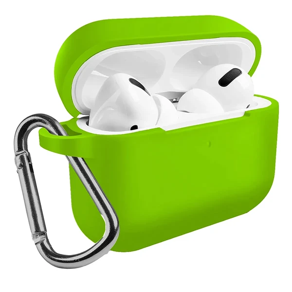 Чохол із карабіном iLoungeMax TPU Case Shiny Green для AirPods Pro у Рівному
