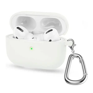 Силиконовый чехол с карабином iLoungeMax TPU Case White для AirPods 3