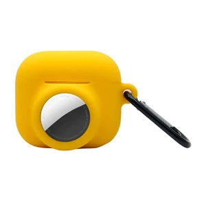 Силиконовый чехол с карабином iLoungeMax 2-in-1 Yellow для AirPods 3 | AirTag