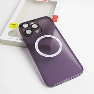 Ультратонкий чехол с защитой камеры iLoungeMax Ultrathin MagSafe Case Purple для iPhone 14 Pro Max - Фото 3